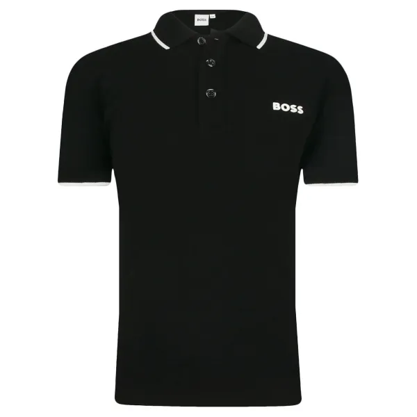Рубашка поло стандартного кроя Boss, черный
Рубашка поло стандартного кроя Boss, черный