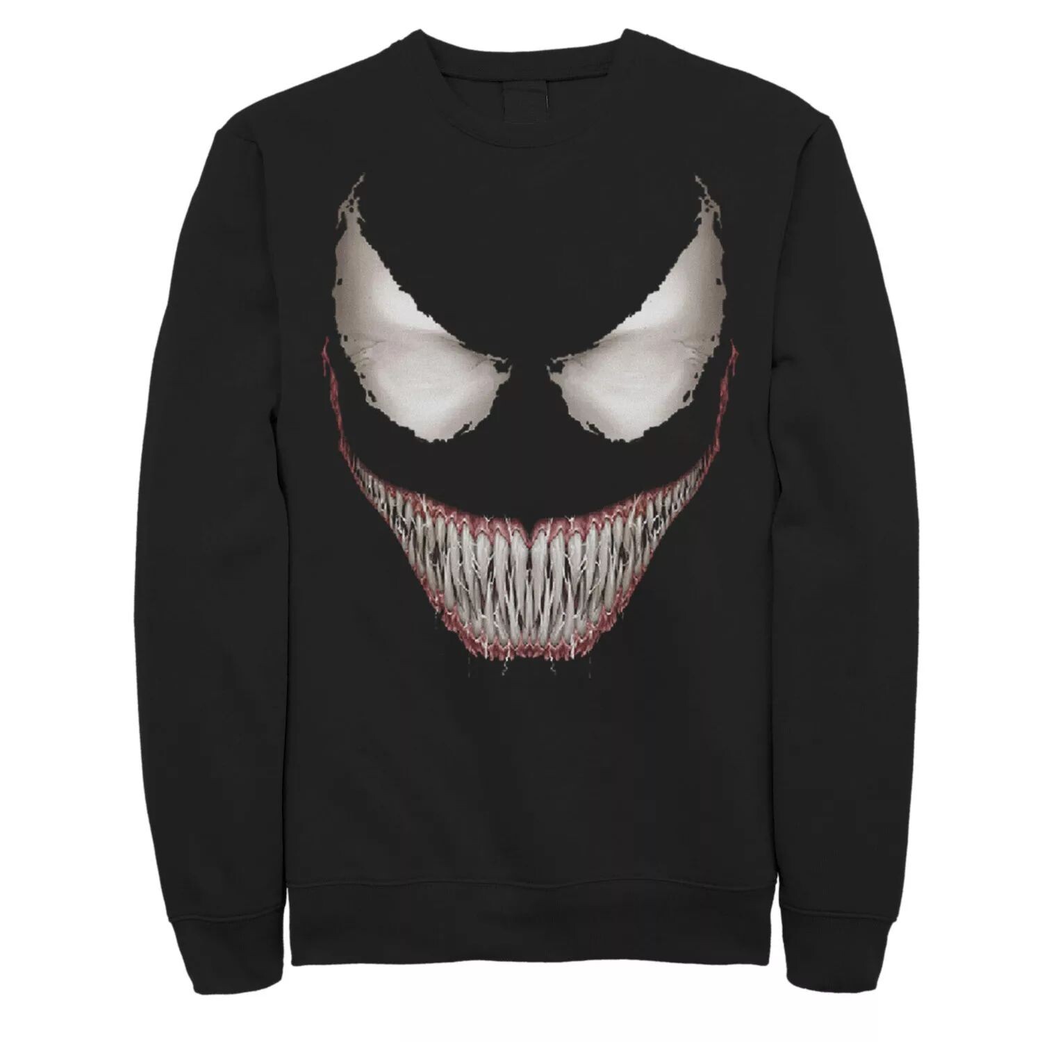 Мужской флисовый пуловер с рисунком Marvel Venom с большой усмешкой на Хэллоуин
Мужской флисовый пуловер с рисунком Marvel Venom с большой усмешкой на Хэллоуин