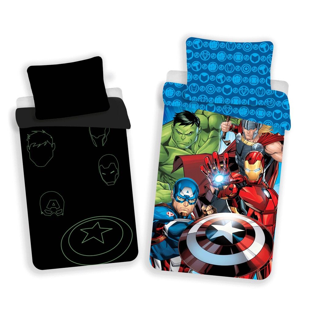 Пододеяльник Marvel Avengers, Светится в темноте - 140 х 200 + 70 х 90 см - хлопок
Пододеяльник Marvel Avengers, Светится в темноте - 140 х 200 + 70 х 90 см - хлопок