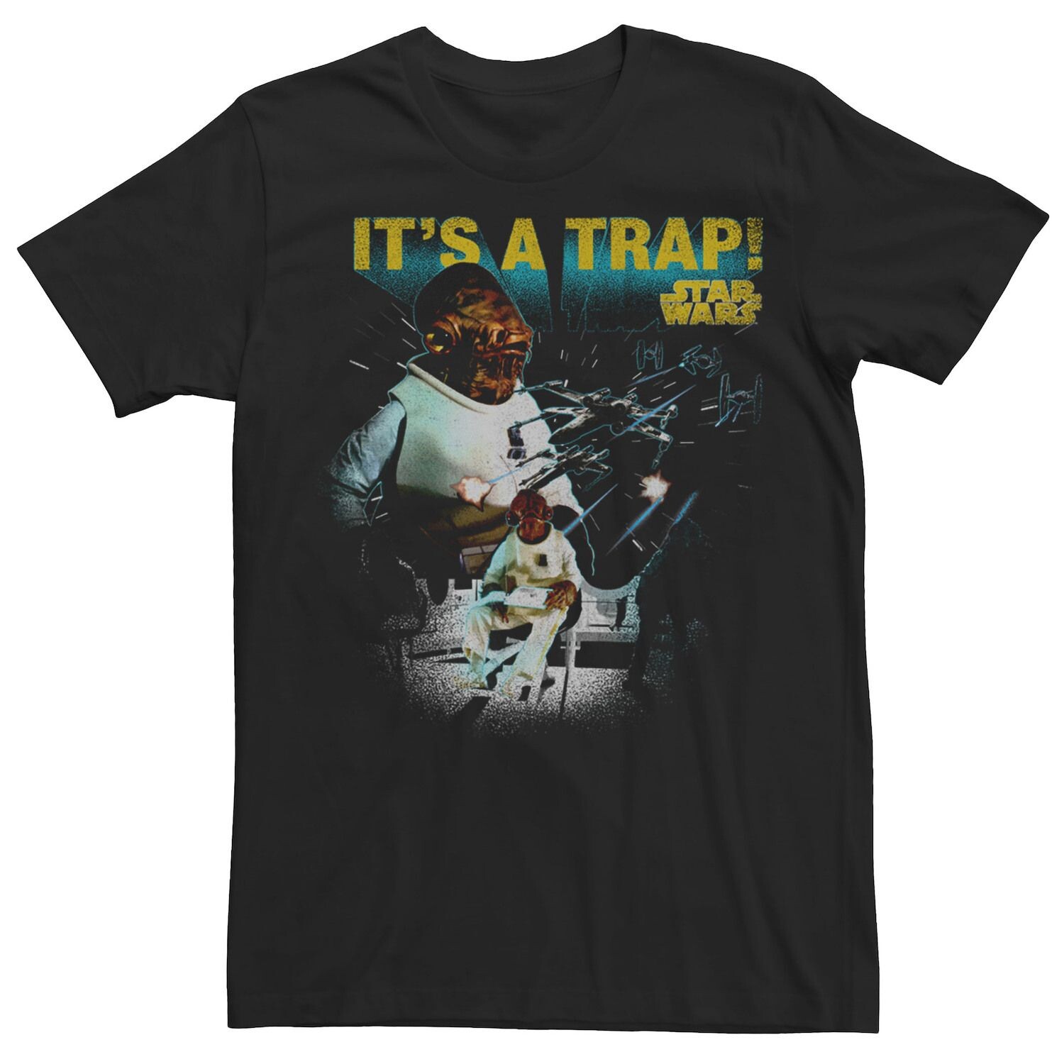 Мужская футболка Admiral Ackbar It's A Trap с рисунком Star Wars
Мужская футболка Admiral Ackbar It's A Trap с рисунком Star Wars