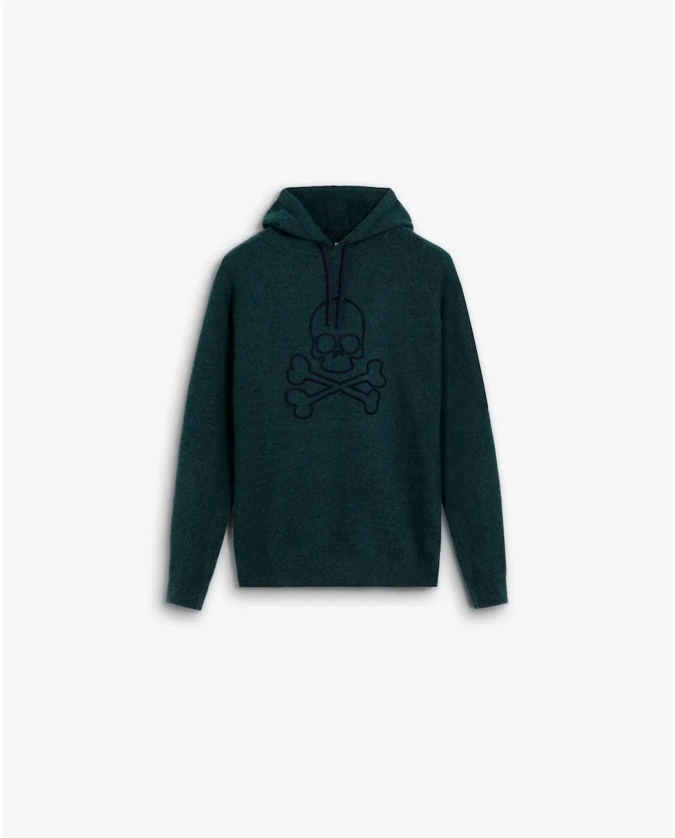 Детский свитер с капюшоном с черепом в контрасте Scalpers, темно-зеленый
Детский свитер с капюшоном с черепом в контрасте Scalpers, темно-зеленый