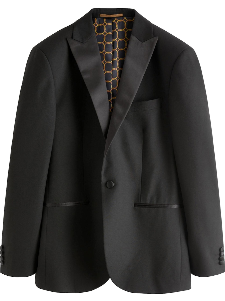 Пиджак стандартного кроя Next, черный
Пиджак стандартного кроя Next, черный