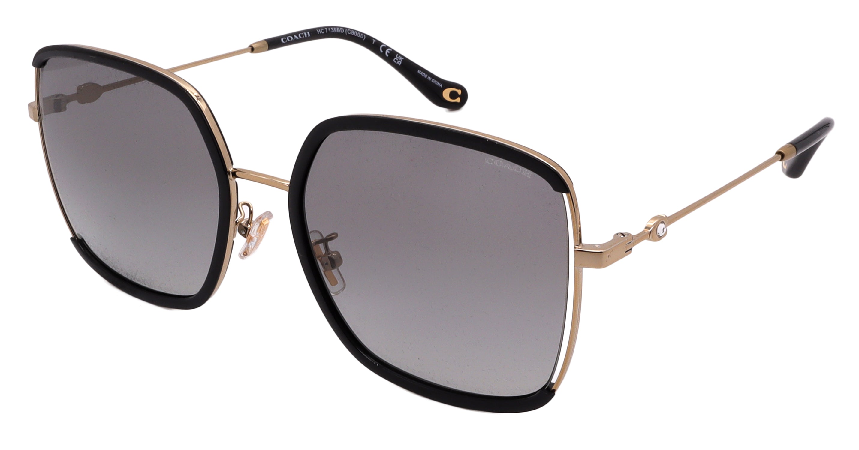 Женские солнцезащитные очки Coach, золотой/черный
Женские солнцезащитные очки Coach, золотой/черный