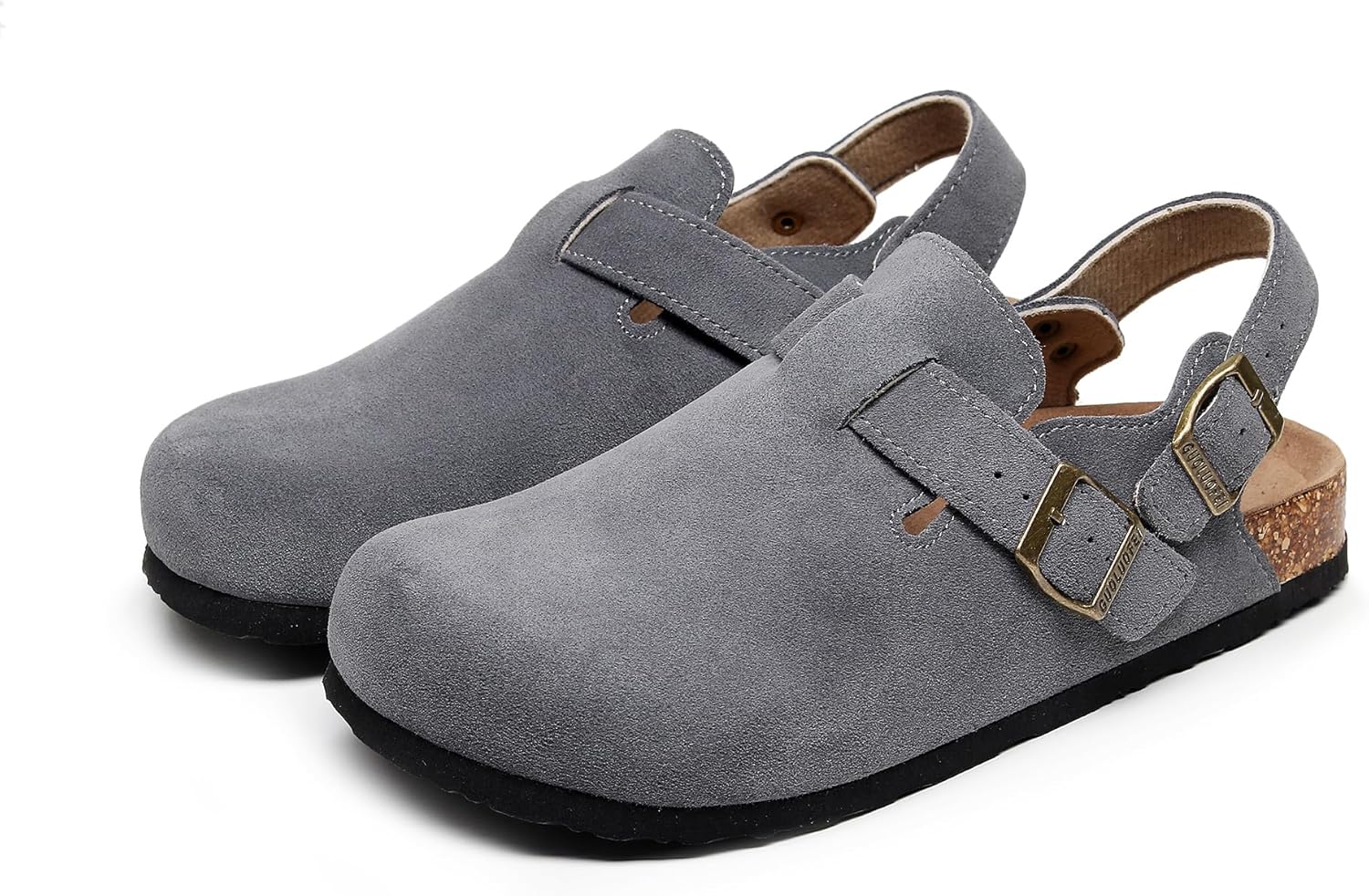 Мужские и женские замшевые сабо на пробковой подошве - регулируемые сабо с ремешком с пряжкой, противоскользящие туфли на плоской подошве Generic, серый
Мужские и женские замшевые сабо на пробковой подошве - регулируемые сабо с ремешком с пряжкой, противоскользящие туфли на плоской подошве Generic, серый