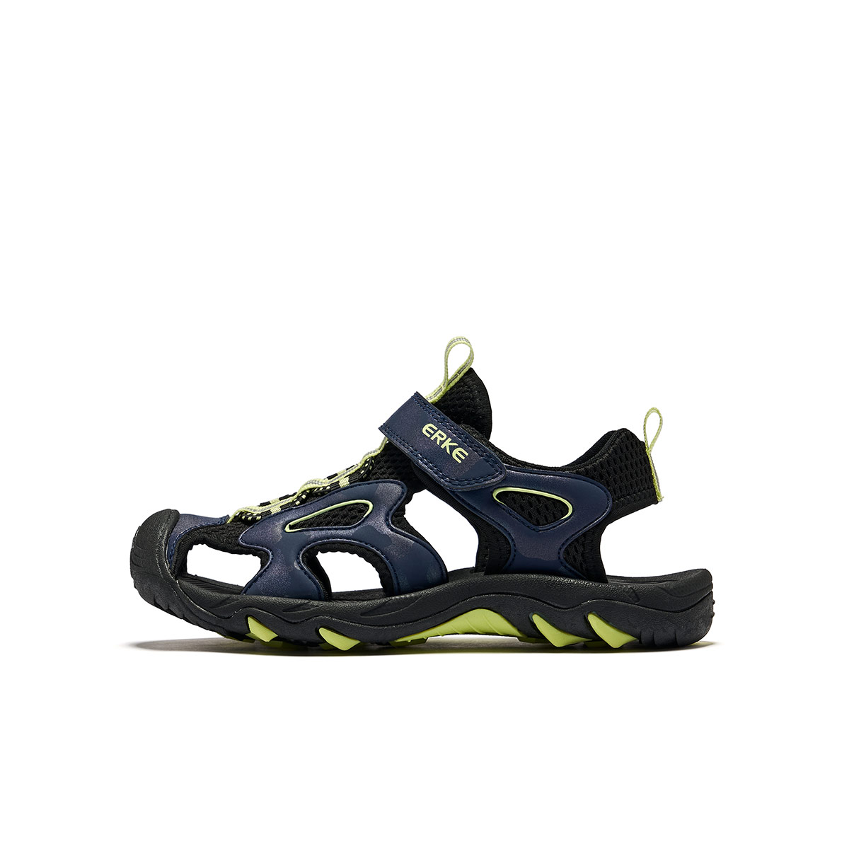 ERKE KIDS Детские сандалии Jungle Slip Resistant с низким верхом, дышащие, черно-зеленые
ERKE KIDS Детские сандалии Jungle Slip Resistant с низким верхом, дышащие, черно-зеленые