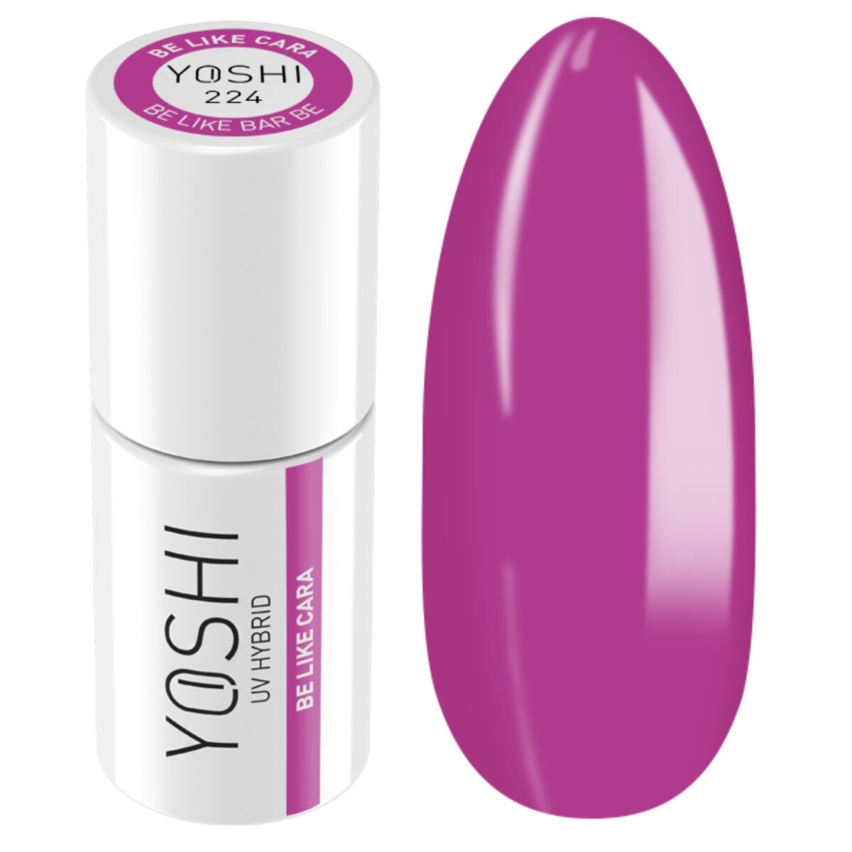 Yoshi, Гибридный лак для ногтей Be Like Bar серии Be Cara оттенок № 224 - Фиолетовый цвет, 6 мл
Yoshi, Гибридный лак для ногтей Be Like Bar серии Be Cara оттенок № 224 - Фиолетовый цвет, 6 мл