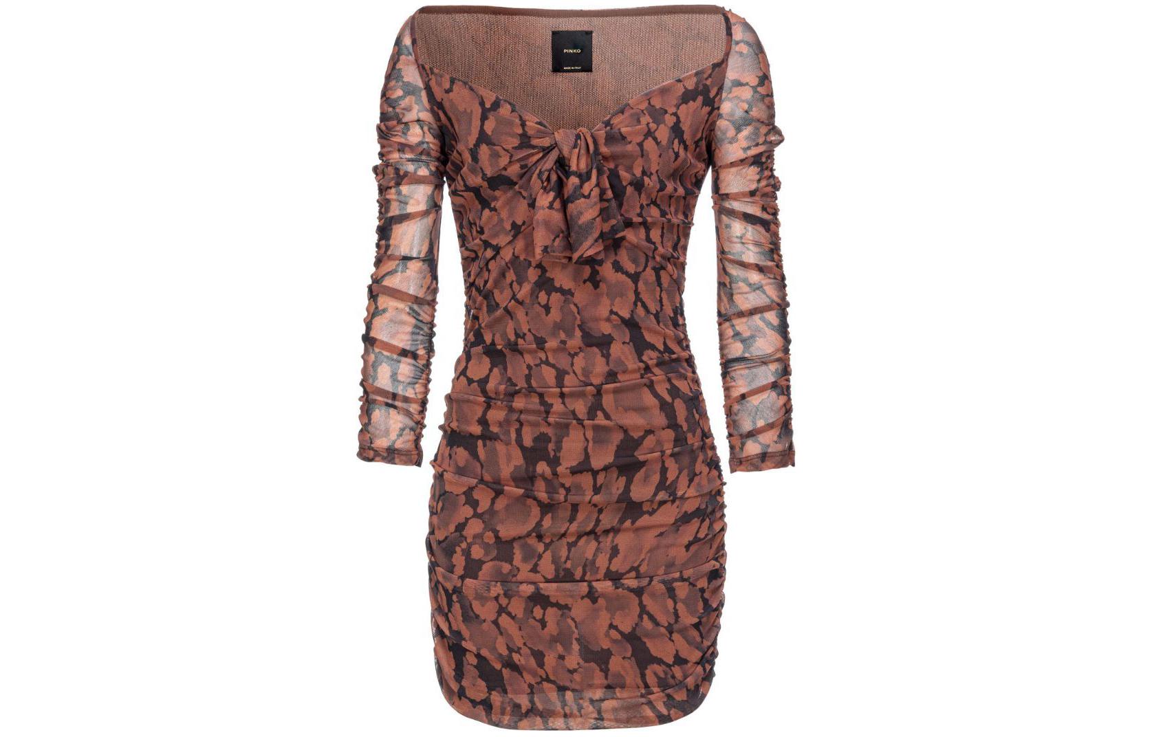 Камуфляжная плиссированное мини-платье PINKO, Умбра
Камуфляжная плиссированное мини-платье PINKO, Умбра