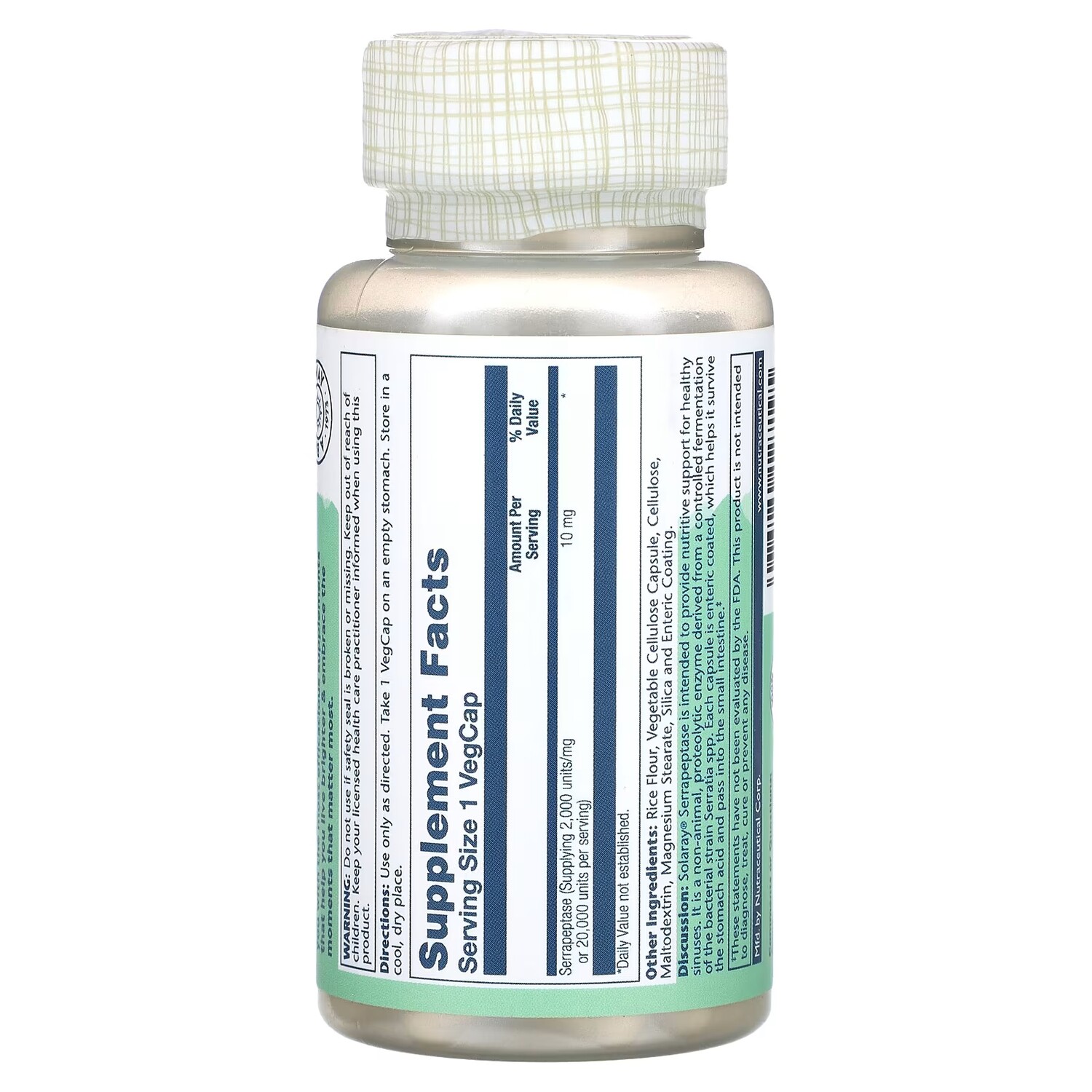 Добавка Solaray серрапептаза , 90 растительных капсул
Добавка Solaray серрапептаза , 90 растительных капсул