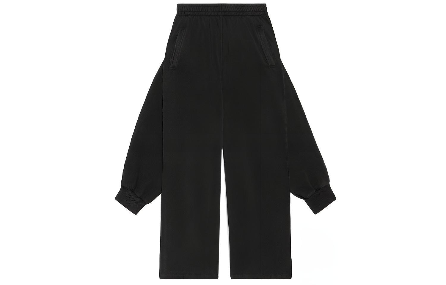 Брюки спортивные гибридные 'Black' Balenciaga, серо-черные 
Брюки спортивные гибридные 'Black' Balenciaga, серо-черные