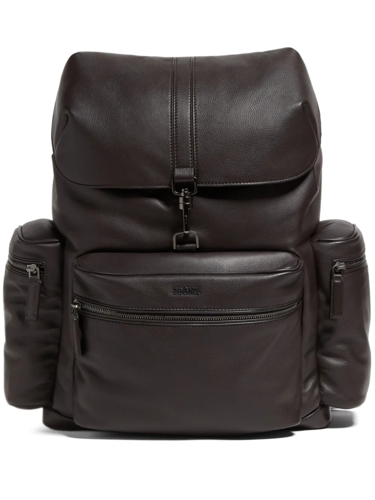Zegna кожаный рюкзак, коричневый
Zegna кожаный рюкзак, коричневый