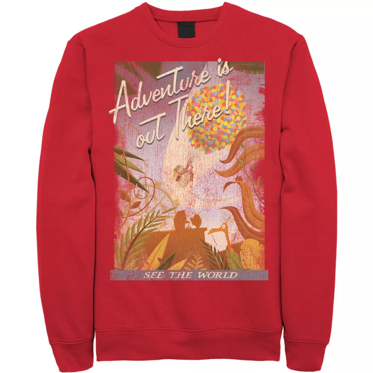 Мужской винтажный свитшот с потертостями Disney/Pixar Up Poster Licensed Character, красный
Мужской винтажный свитшот с потертостями Disney/Pixar Up Poster Licensed Character, красный