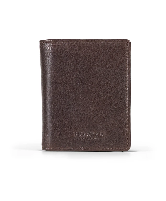 Кошелек для карточек из темного металла из натуральной кожи Howard London, коричневый
Кошелек для карточек из темного металла из натуральной кожи Howard London, коричневый