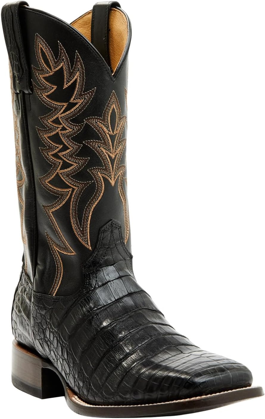Мужские вестерн-сапоги Cody James с экзотической кожей каимана, широкие квадратные носки - Bbme-207, черный
Мужские вестерн-сапоги Cody James с экзотической кожей каимана, широкие квадратные носки - Bbme-207, черный