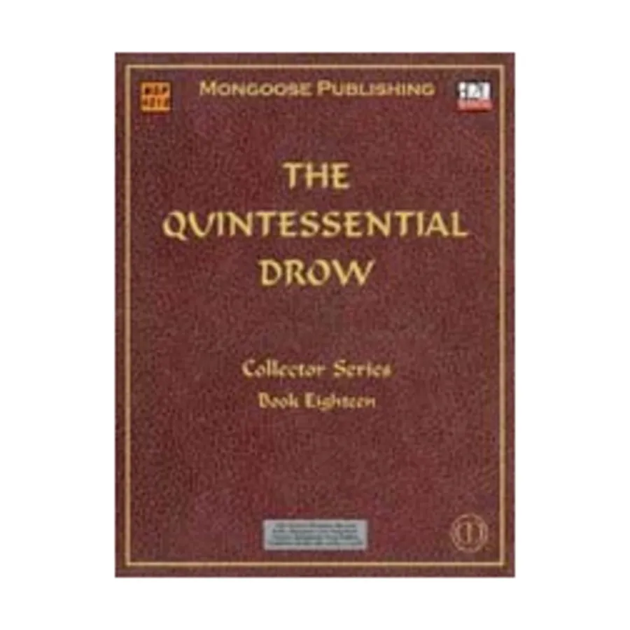 Quintessential Drow, Quintessential Collector Series (d20), мягкая обложка
Quintessential Drow, Quintessential Collector Series (d20), мягкая обложка