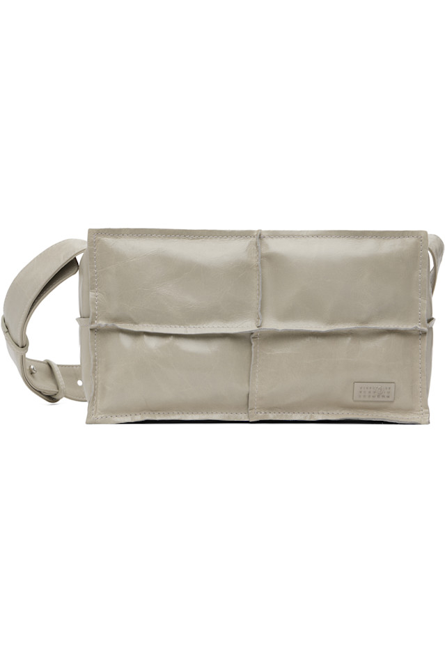 Mm6 Maison Margiela Серая мятая кожаная сумка
Mm6 Maison Margiela Серая мятая кожаная сумка