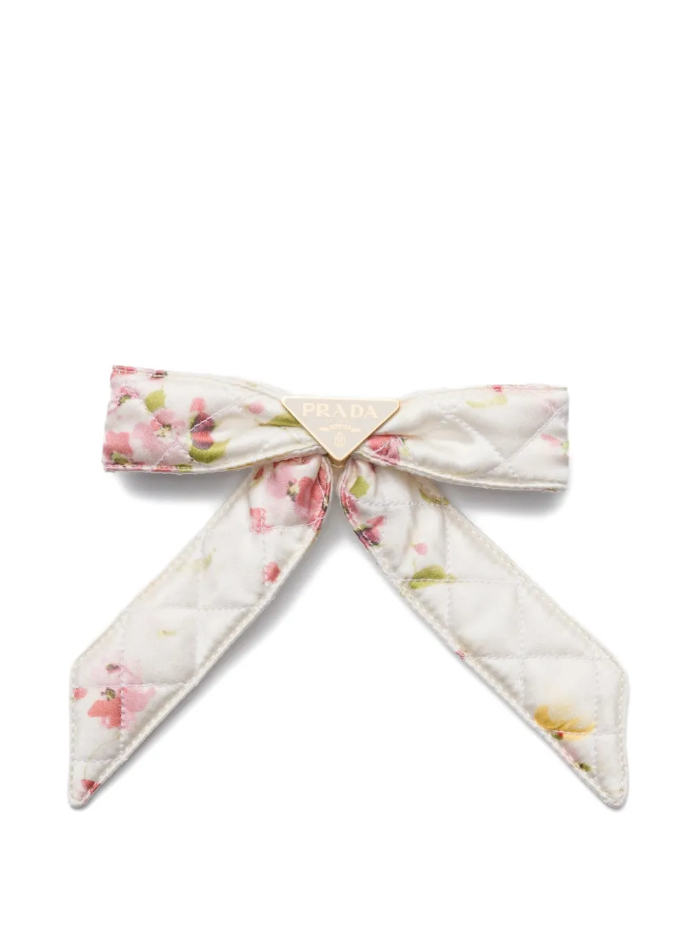 Стеганая заколка для волос с цветочным принтом Prada, белый
Стеганая заколка для волос с цветочным принтом Prada, белый