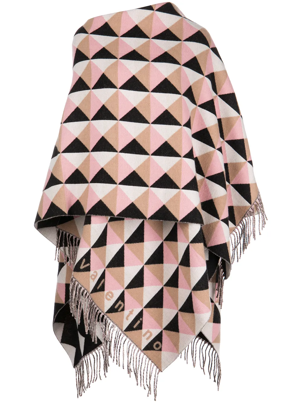 Кейп с бахромой и геометричным узором VALENTINO GARAVANI, мультиколор
Кейп с бахромой и геометричным узором VALENTINO GARAVANI, мультиколор