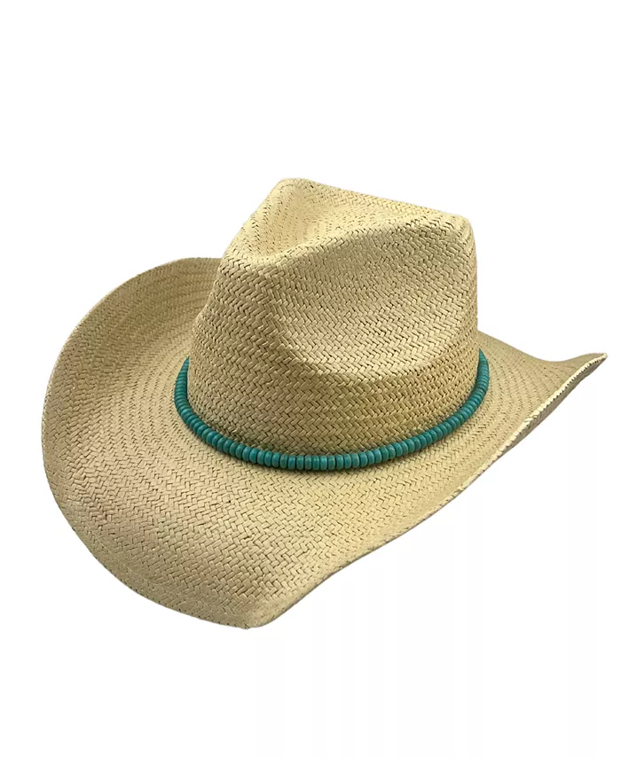 Ковбойская шляпа из соломы с бисерной отделкой Marcus Adler, коричневый/бежевый
Ковбойская шляпа из соломы с бисерной отделкой Marcus Adler, коричневый/бежевый