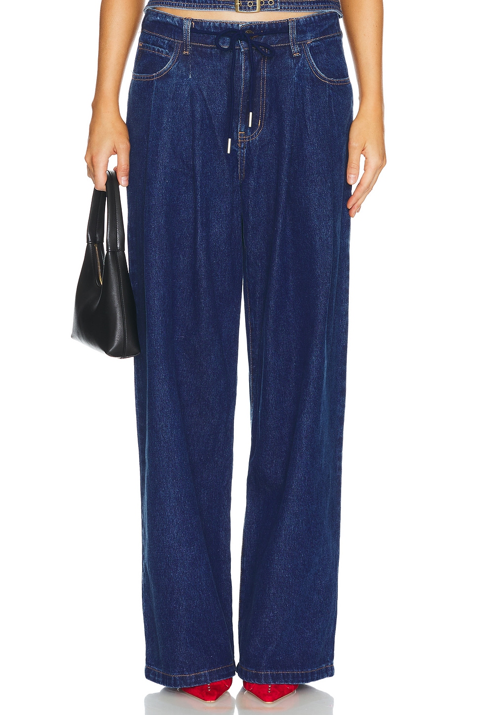 Джинсы с завязками и приспущенным кроем Lioness, синий
Джинсы с завязками и приспущенным кроем Lioness, синий