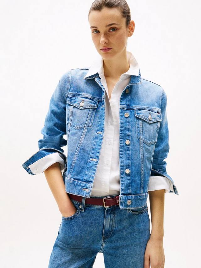 Приталенная джинсовая куртка Tommy Hilfiger, средний синий
Приталенная джинсовая куртка Tommy Hilfiger, средний синий