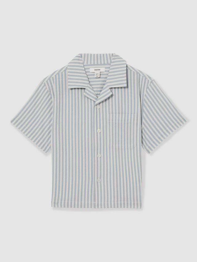 Детская полосатая рубашка из пике Reiss, Soft Blue/White
Детская полосатая рубашка из пике Reiss, Soft Blue/White