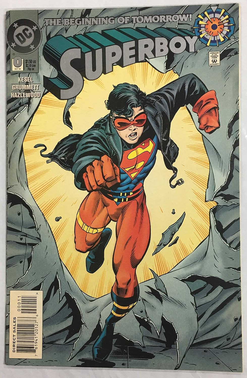 Superboy Comic Book #0 October 1994 (DC Comics)
Superboy Comic Book #0 October 1994 (DC Comics)