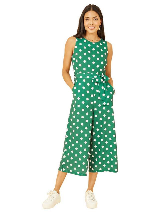 Комбинезон-кюлот в горошек Yumi, зеленый
Комбинезон-кюлот в горошек Yumi, зеленый