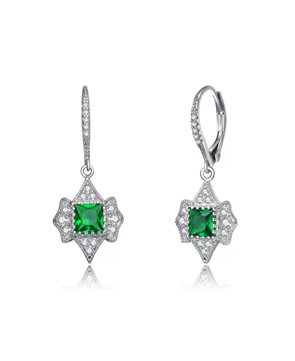 Серьги-Руски с застежкой-русалкой из стерлингового серебра с круглыми кубическими цирконами Genevive, green
Серьги-Руски с застежкой-русалкой из стерлингового серебра с круглыми кубическими цирконами Genevive, green