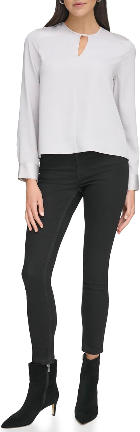 Женская блузка Calvin Klein с длинным рукавом и вырезом-замочной скважиной, Nimbus
Женская блузка Calvin Klein с длинным рукавом и вырезом-замочной скважиной, Nimbus