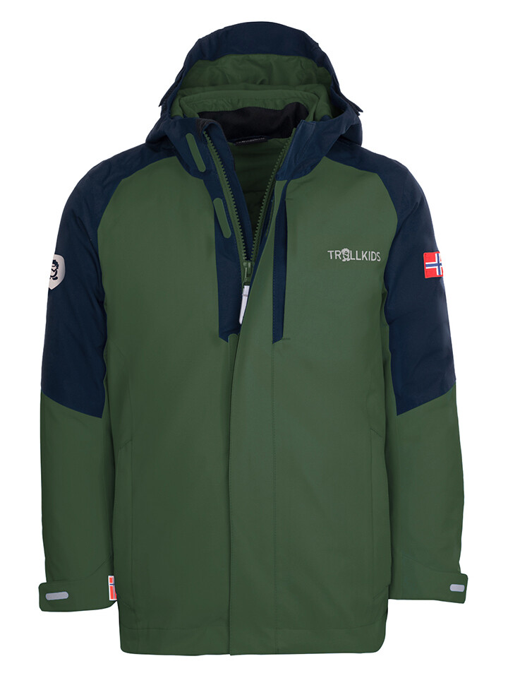 Функциональная куртка Trollkids 3in1 Skanden, зеленый 
Функциональная куртка Trollkids 3in1 Skanden, зеленый