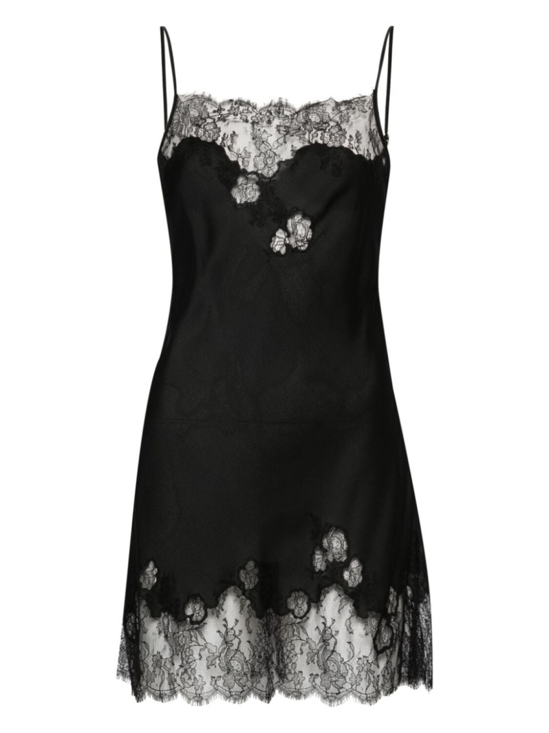 Шелковое платье-комбинация с кружевом Carine Gilson, черный
Шелковое платье-комбинация с кружевом Carine Gilson, черный