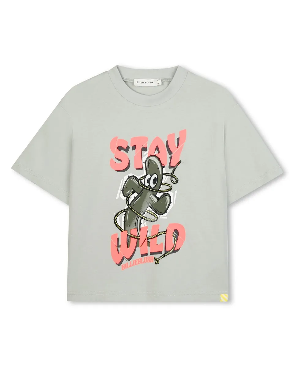 Детская футболка зелёного цвета из хлопка Billieblush, светло-серый
Детская футболка зелёного цвета из хлопка Billieblush, светло-серый