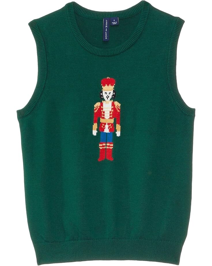 Свитер Janie and Jack Nutcracker Sweater Vest, разноцветный 
Свитер Janie and Jack Nutcracker Sweater Vest, разноцветный