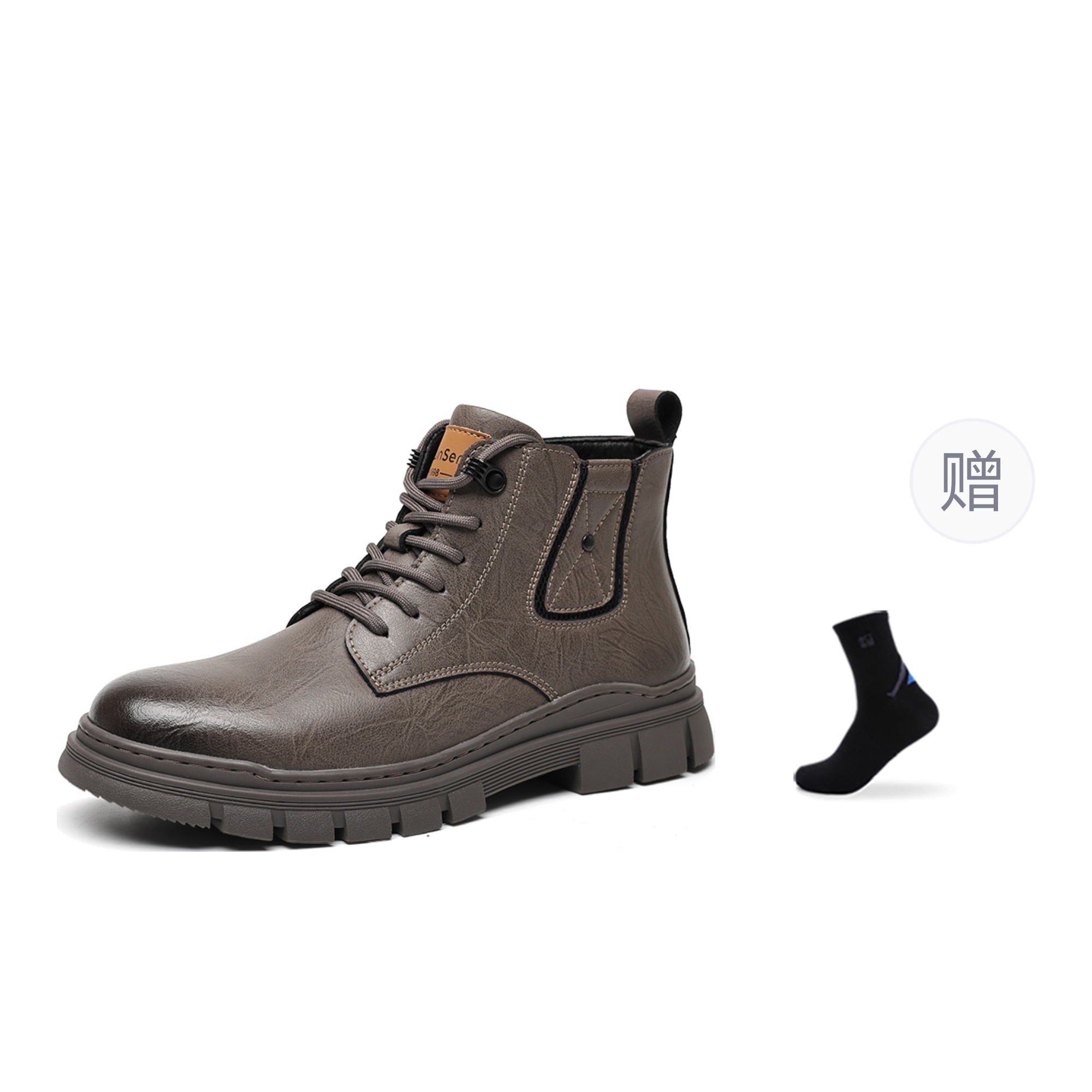 Mulinsen Мартин Бут полусапоги мужские черно-серые на флисовой подкладке, цвет Gray Fleece-Lined
Mulinsen Мартин Бут полусапоги мужские черно-серые на флисовой подкладке, цвет Gray Fleece-Lined