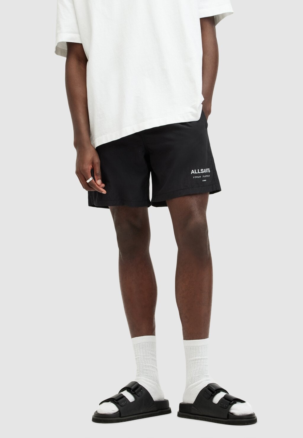 Спортивные брюки AllSaints, черный 
Спортивные брюки AllSaints, черный