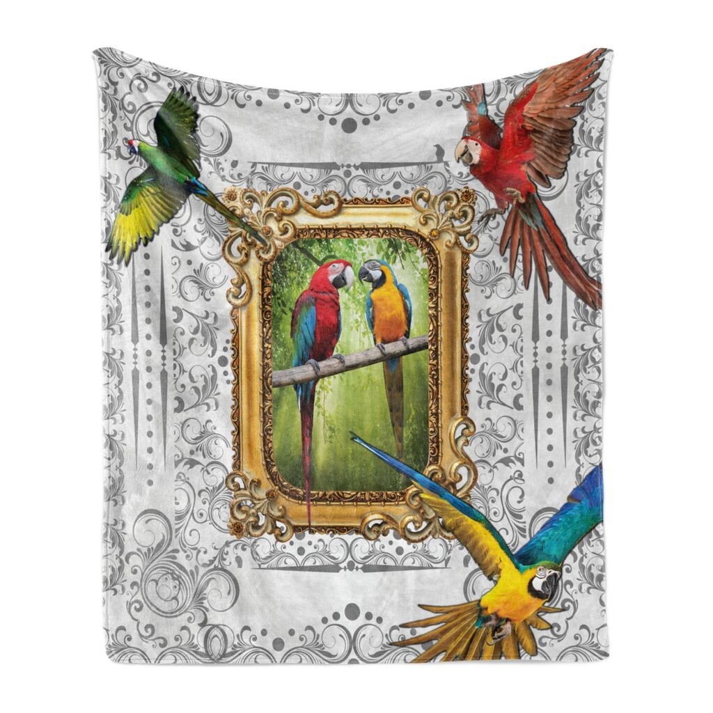 Мягкое фланелевое флисовое одеяло ABAKUHAUS Parrot, изображение экзотических красочных птиц, уютный плюш для использования в помещении и на улице, 125 x 175 см, разноцветное
Мягкое фланелевое флисовое одеяло ABAKUHAUS Parrot, изображение экзотических красочных птиц, уютный плюш для использования в помещении и на улице, 125 x 175 см, разноцветное