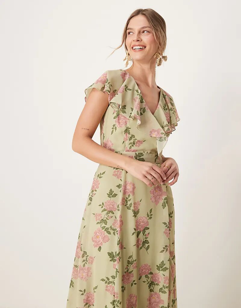 Платье макси с цветочным принтом и рукавами-накидкой в многоцветном исполнении Anaya
Платье макси с цветочным принтом и рукавами-накидкой в многоцветном исполнении Anaya