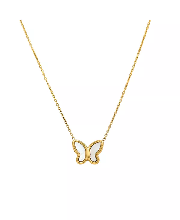 Золотое ожерелье с подвеской в виде бабочки и инкрустацией из перламутра Hollywood Sensation, gold
Золотое ожерелье с подвеской в виде бабочки и инкрустацией из перламутра Hollywood Sensation, gold