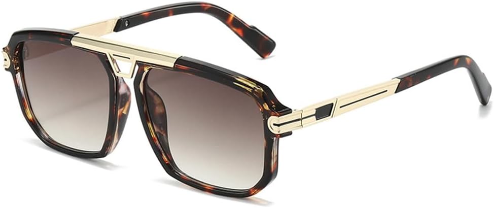 Солнцезащитные очки UV400 с увеличенным градиентом и металлическим оправой, подходят для женщин и мужчин, для бега и занятий спортом на открытом воздухе UYPTK, Leopard Tea
Солнцезащитные очки UV400 с увеличенным градиентом и металлическим оправой, подходят для женщин и мужчин, для бега и занятий спортом на открытом воздухе UYPTK, Leopard Tea