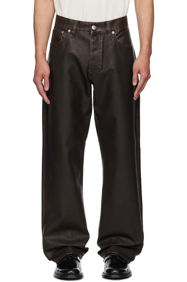 Свободные брюки из искусственной кожи Sunflower, коричневый
Свободные брюки из искусственной кожи Sunflower, коричневый