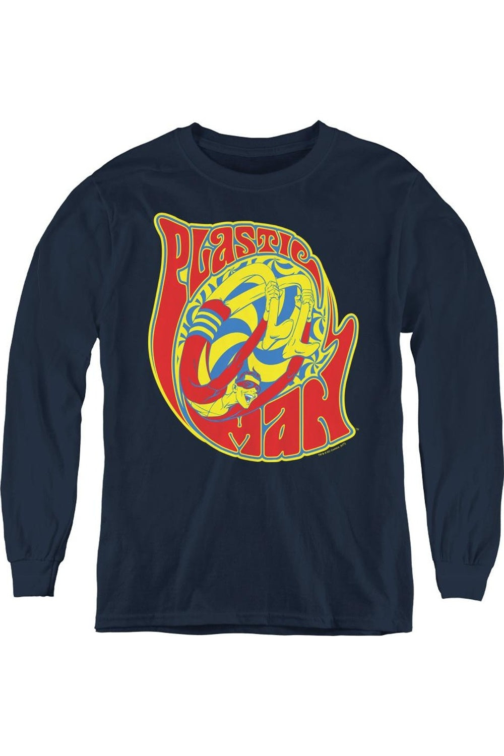 DC Comics "Как я качу" молодежная футболка с длинным рукавом Gildan, темно-синий
DC Comics "Как я качу" молодежная футболка с длинным рукавом Gildan, темно-синий