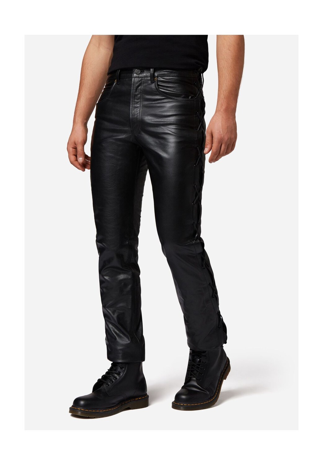 Мужские кожаные брюки S/L, джинсы наппа цвета буйвола, в байкерском стиле и пятикарманном стиле со шнуровкой RICANO, цвет Schwarz Weite Zoll
Мужские кожаные брюки S/L, джинсы наппа цвета буйвола, в байкерском стиле и пятикарманном стиле со шнуровкой RICANO, цвет Schwarz Weite Zoll