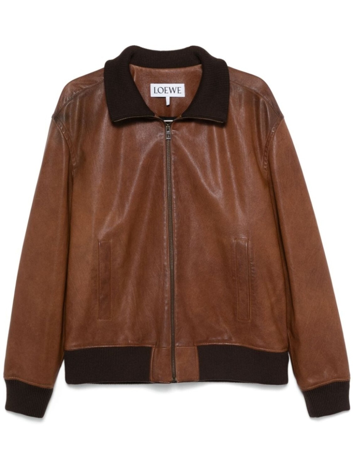 Кожаная куртка на молнии LOEWE, коричневый
Кожаная куртка на молнии LOEWE, коричневый