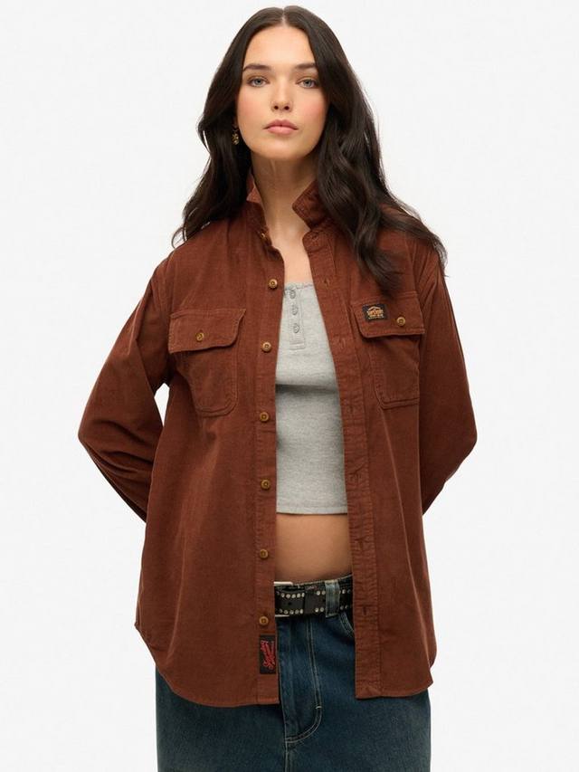 Свободная рубашка из вельвета Superdry, Potting Soil Brown
Свободная рубашка из вельвета Superdry, Potting Soil Brown