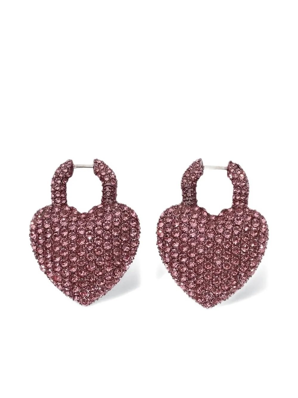 Серьги Minnie XL в форме сердца, украшенные кристаллами BALENCIAGA, розовый 
Серьги Minnie XL в форме сердца, украшенные кристаллами BALENCIAGA, розовый
