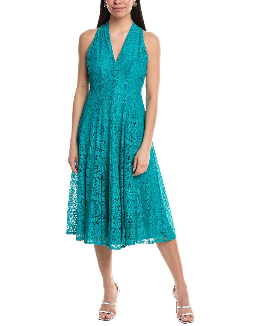 Платье миди Maison Tara с кружевной отделкой, зеленый
Платье миди Maison Tara с кружевной отделкой, зеленый