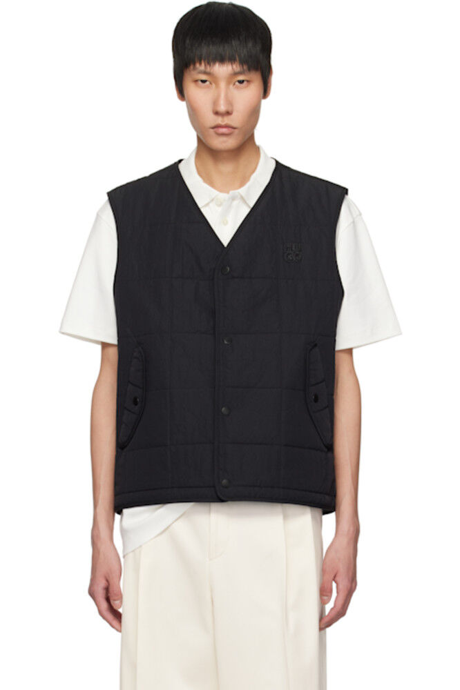 Черный нейлоновый жилет с логотипом Hugo
Черный нейлоновый жилет с логотипом Hugo