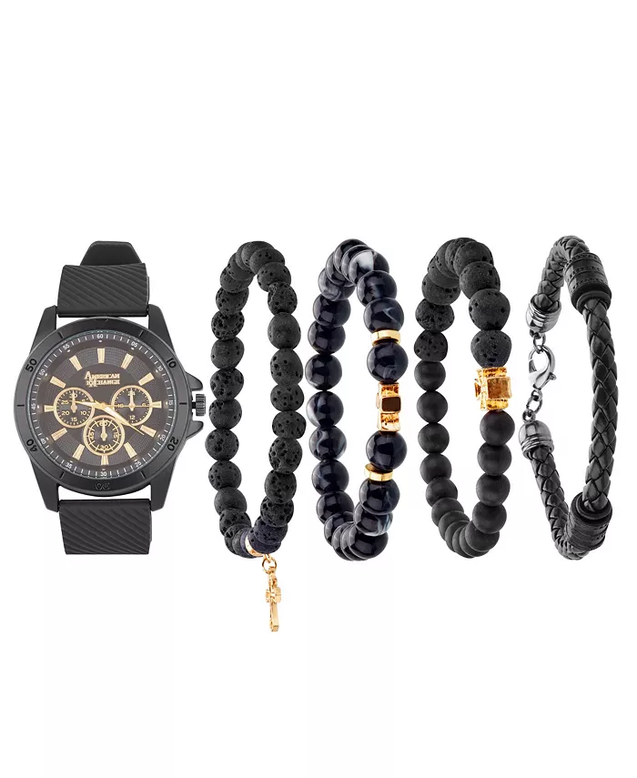 Мужские часы с матовым черным силиконовым ремешком Quartz, 47mm American Exchange
Мужские часы с матовым черным силиконовым ремешком Quartz, 47mm American Exchange