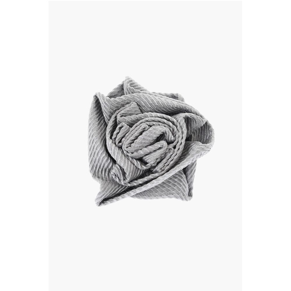 Шелковая брошь с розой Corneliani, серый
Шелковая брошь с розой Corneliani, серый