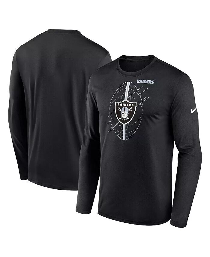 Мужская черная футболка с длинным рукавом Las Vegas Raiders Legend Icon Nike
Мужская черная футболка с длинным рукавом Las Vegas Raiders Legend Icon Nike
